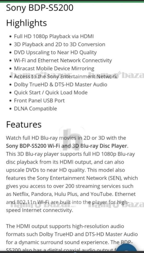 3d bluray player bdps5200 - Image 6